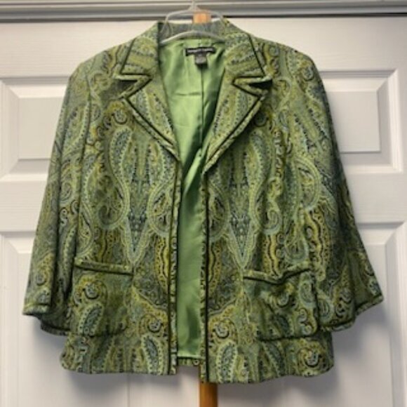 Margaret Frances Women's Paisley Jacket - Sz 14 - Picture 1 of 3